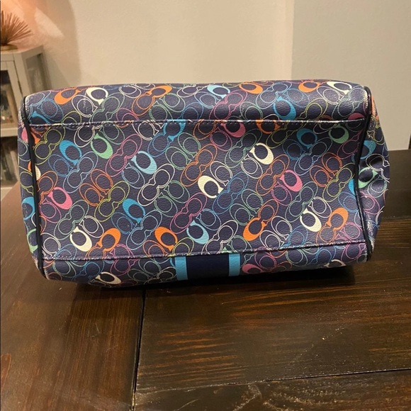 Coach Chelsea Stripe Satchel - Picture 4 of 9